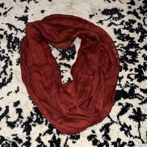 Red infinity scarf NWOT